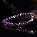 Natural Amethyst Ace Single Circle Round Bead Ice Seed Clear And Simple Fashion Women's Bracelet Jewelry_ipsvogv.com