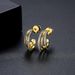 Women's Jewelry Gold Earrings Ins Copper Micro Inlaid Zircon Earrings Exquisite Small Design Niche Earrings_ipsvogv.com