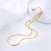 Colorless 2021 New Light Luxury And Unique Gold Neckchain Design High Grade Snake Bone Women's Summer Necklace With_ipsvogv.com