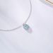 Classic High End 1.47ct5A Aquamarine Necklace Clavicle Chain Gold Natural Aquamarine Pendant Customized_ipsvogv.com