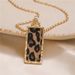 New Long Sweater Chain Jewelry Alloy Leopard Necklace Simple Fashion Exaggerated Pendant Necklace_ipsvogv.com