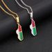 Stainless steel Madagascar map necklace ethnic style female niche design light luxury sweater chain African jewelry_ipsvogv.com