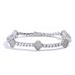 Hip Hop Spring Buckle Zircon Tennis Chain Four-Leaf Clover Men's Bracelet Jewelry High-End Accessories_ipsvogv.com