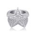 Ins Hot Five Pointed Star Ring Full Of Zircon Hip Hop Men's Trendy Ring Gold Jewelry_ipsvogv.com