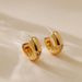 French C Shaped Earrings For Women, Five Pointed Star Design, Simple Inlaid Zircon, Fashionable And Versatile Earrings_ipsvogv.com