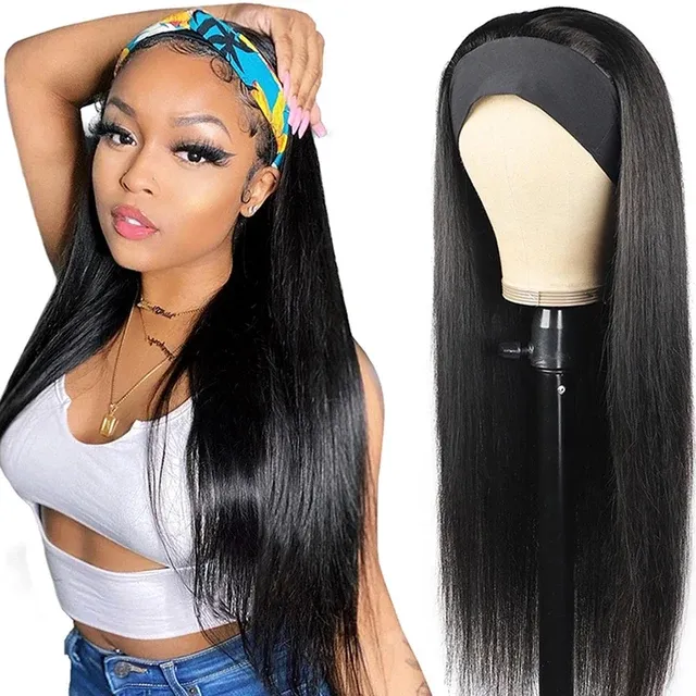 hot selling Glueless Straight Headband Wig 150% Density Peruvian Human Wigs Natural Color for Black Women Jarin Hair Cheap_ipsvogv.com