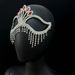 Tassel rhinestone mask for women, high end fashion, full diamond feather mask, masquerade accessories_ipsvogv.com