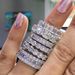 Luxury zircon full diamond plain ring Female Minority advanced design sense r4577_ipsvogv.com