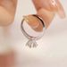 Moissanite Diamond One Carat Couple Proposal Six Claw Ring Imported Half Of The Country Gold Plated Female Ring_ipsvogv.com