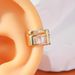 Unisex new transparent creative trend ear clip no ear piercing fashion light luxury style high end ladies temperament ear bone clip_ipsvogv.com