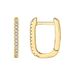 HOOPS Personalized Diamond U Shaped Earrings For Women Temperament Straight Pin Earrings For Women 14k Gold_ipsvogv.com