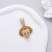 Unisex Popular Hip Hop Full Diamond Clown Necklace Pendant Punk Style Men's Pendant Light Luxury Women's Accessories_ipsvogv.com