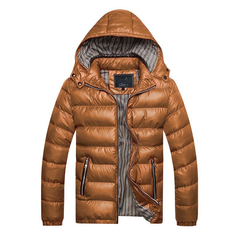 Men's autumn and winter cotton-padded jacket men stand collar men slim warm men cotton-padded jacket jacket_ipsvogv.com