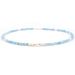 5 Cm Lake Blue Crystal Four Leaf Clover Freshwater Pearl Shell Bracelet Necklace Women's Set_ipsvogv.com