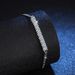 S Pure Silver Korean Style Smiling Cuban High-end Elegant D Color 90 Single Diamond 3mm 10 Points Moissanite Bracelet_ipsvogv.com