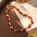 Medieval Vintage Three Dimensional Relief Lily Of The Valley High End Necklace High End Color Preserving Niche Necklace Earrings_ipsvogv.com