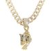 Chain Necklaces Hot Selling Grassland Animal Leopard Pendant Jewelry Hip Hop Personality Cool Leopard Pendant Jewelry_ipsvogv.com