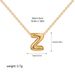 Hit New Product 26 Letter Necklace Gold Copper Plated Bubble Letter Necklace_ipsvogv.com