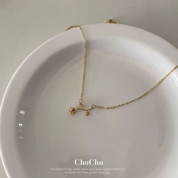 Princess" Lace Temperament Short Necklace Choker Clavicle Chain Light Luxury Niche Jewelry_ipsvogv.com