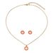 2024 New Fashion OL Necklace Earring Set Women's Personalized Dog Paw Print Drip Oil Versatile Design Collar Chain_ipsvogv.com