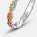 S925 silver nano colored zirconium ring pendant two wear rainbow personality zircon ring fashionable and simple_ipsvogv.com