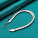 Hot Selling Silver 10mm Flat Snake Steel Color Hip Hop Simple Jewelry Accessories Men's Bracelet_ipsvogv.com