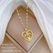 Heartwarming 【 】 Love MM Light Luxury Temperament Gorgeous Full Diamond Necklace Women's Versatile Clavicle Titanium 【 】_ipsvogv.com