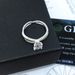 S Pure Silver Liu Shishi Same Four Claw Cross Ring, One Carat Mosang Stone Simulated Diamond Hearts And Eight Arrows_ipsvogv.com
