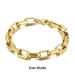 Geometric Square Lock Bracelet For Men, Patchwork Cuban Thick Chain, Simple American Style, Trendy Hip-Hop Niche Ins_ipsvogv.com