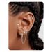 Unisex Fashion Tassel Earrings Chain One Piece Earrings For Women Hot Selling Personality Niche Design Earrings For Women_ipsvogv.com