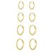 Women's Jewelry 925 Sterling Silver Ear Clip Earrings High End Earrings Fashion Personality Real Gold Electroplated Smooth Earrings_ipsvogv.com