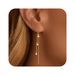Women’s Jewelry Set Fashion Real Gold Brass Electroplating Fashion Long Tassel Earrings Inlaid With Zircon Ladies Luxury Earrings_ipsvogv.com