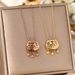 Chinese Style Internet Celebrity Titanium Steel Necklace, Feminine Temperament, Lucky Character, Long Life Lock Pendant,_ipsvogv.com