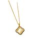 Cat's Eye Four Leaf Grass Necklace for Women, Light Luxury and Small Crowd 2023 New Collar Chain Sparkling Diamond, High_ipsvogv.com