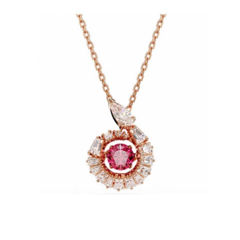 Fashion Rotating Snake Shape Diamond Necklace Snake Year Zodiac Style Smart Style Beating Heart Necklace_ipsvogv.com