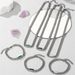 Jewelry multi color shell titanium steel non fading Cuban chain high grade jewelry women's necklace men's clavicle chain_ipsvogv.com
