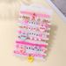 Soft Ceramic Handmade Pink Series Valentine's Day Love Heart Bracelet Set Jewelry_ipsvogv.com