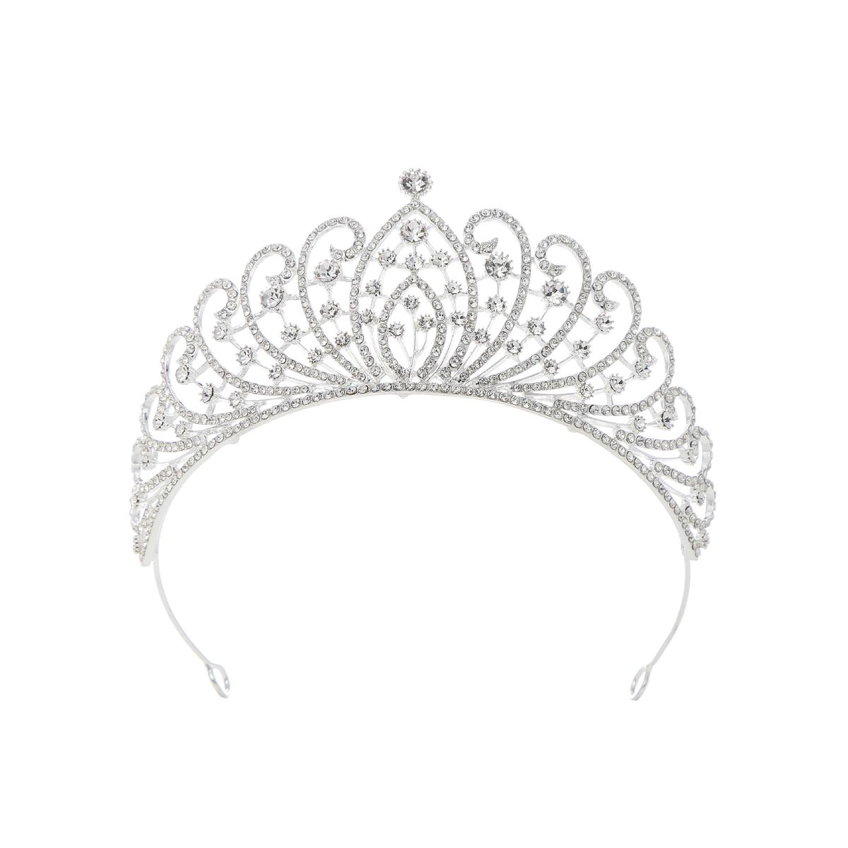 2023 New Bride Rhinestone Tiara Wedding Dress Crown Princess Crown Handmade Diamond Headband Performance Hair Crown_ipsvogv.com