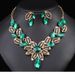 Women's necklaces, earrings, luxurious crystal banquet dress accessories_ipsvogv.com