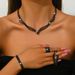 Women’s Jewelry Set Fashion Bridal Jewelry Necklace Three Piece Rhinestone Claw Necklace Jewelry Set E Commerce_ipsvogv.com