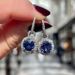 Cao Shi's live streaming website's popular luxury sapphire blue zircon long earrings temperament Valentine's Day gift earrings for women_ipsvogv.com