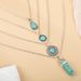 Hot Selling Combination Accessory Bohemian Style Turquoise 4-layer Necklace Pendant Set_ipsvogv.com