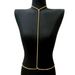 Exaggerated full diamond chest ornaments for women, simple diamond body chain, waist chain, rhinestone party neck sexy waist chain_ipsvogv.com
