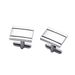 New Men's Business Silver Cufflinks Creative Square Striped Cuff Nails French Fashion Cufflinks Spot_ipsvogv.com