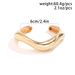 Ins Style Metal Smooth Opening Bracelet Fashion Irregular Texture Spring Bracelet_ipsvogv.com
