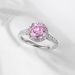 Millennium Rose Cut Zirconium Ring S925 Silver Surrounded By Super Flash Gemstone Finger Ring Fashion Simple_ipsvogv.com