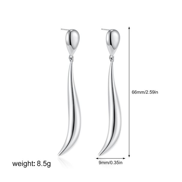 Women’s Jewelry Set Fashion Creative Simple Personality Earrings Gold Plated Splicing Strips Fashionable Niche Water Drop Earrings For Women_ipsvogv.com