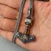 Hot Selling Titanium Viking Pendant Stainless Steel Thor Hammer Necklace, Men's Jewelry_ipsvogv.com