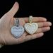 Men's Jewelry Hip Hop Heart Shaped Zircon Pendant Inlaid Zircon Full Diamond Love Heart_ipsvogv.com