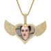 Unisex Necklace Love Wings Private Photo Pendant Memory Photo Necklace DIY Creative Memorial Hip Hop Pendant_ipsvogv.com